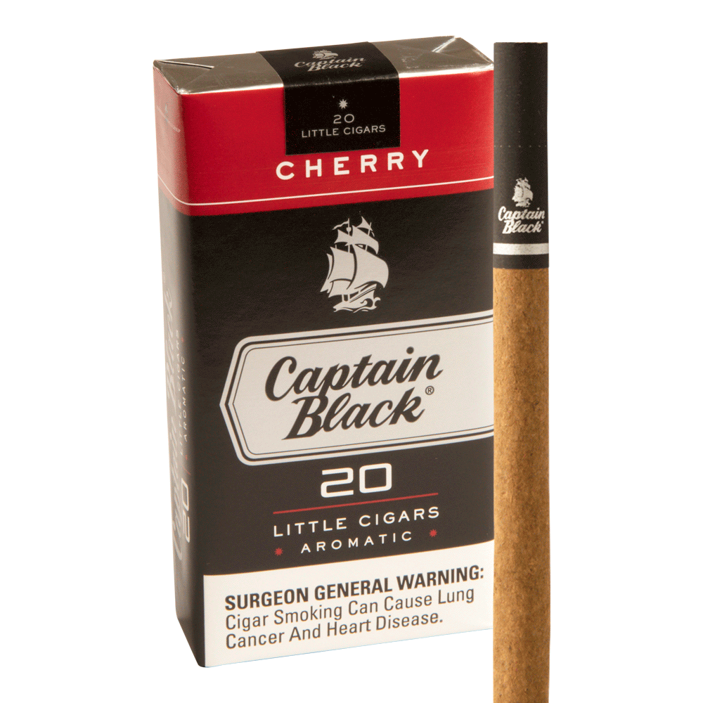 Captain Black Little Cigars Cherry Wholesale Cigars Santa Clara Cigars